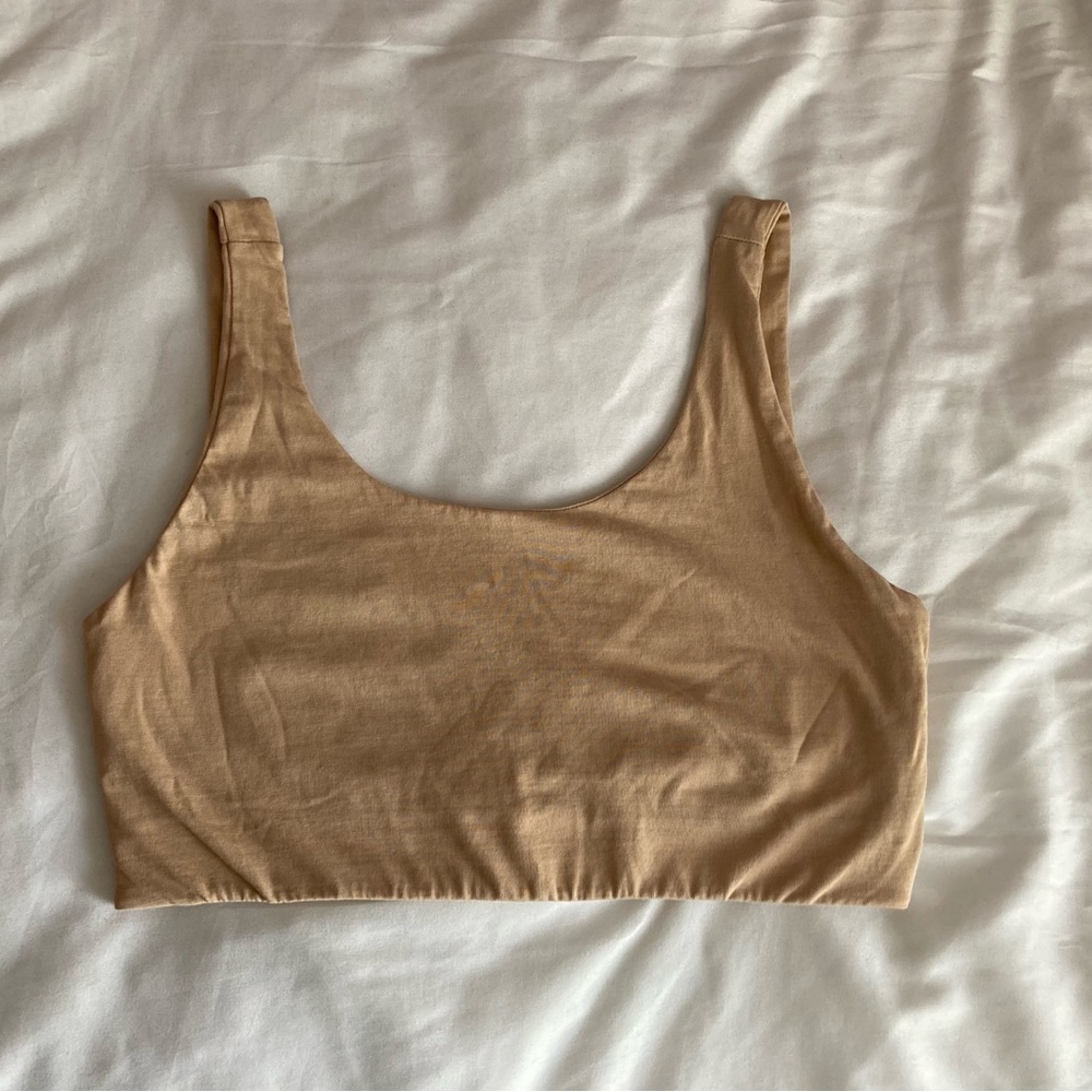 Pact Champagne Double Scoop Longline Bra